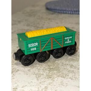 Thomas The Train & Friends Wooden Railway Sodor 105 Grain & Feed Train Car Rare